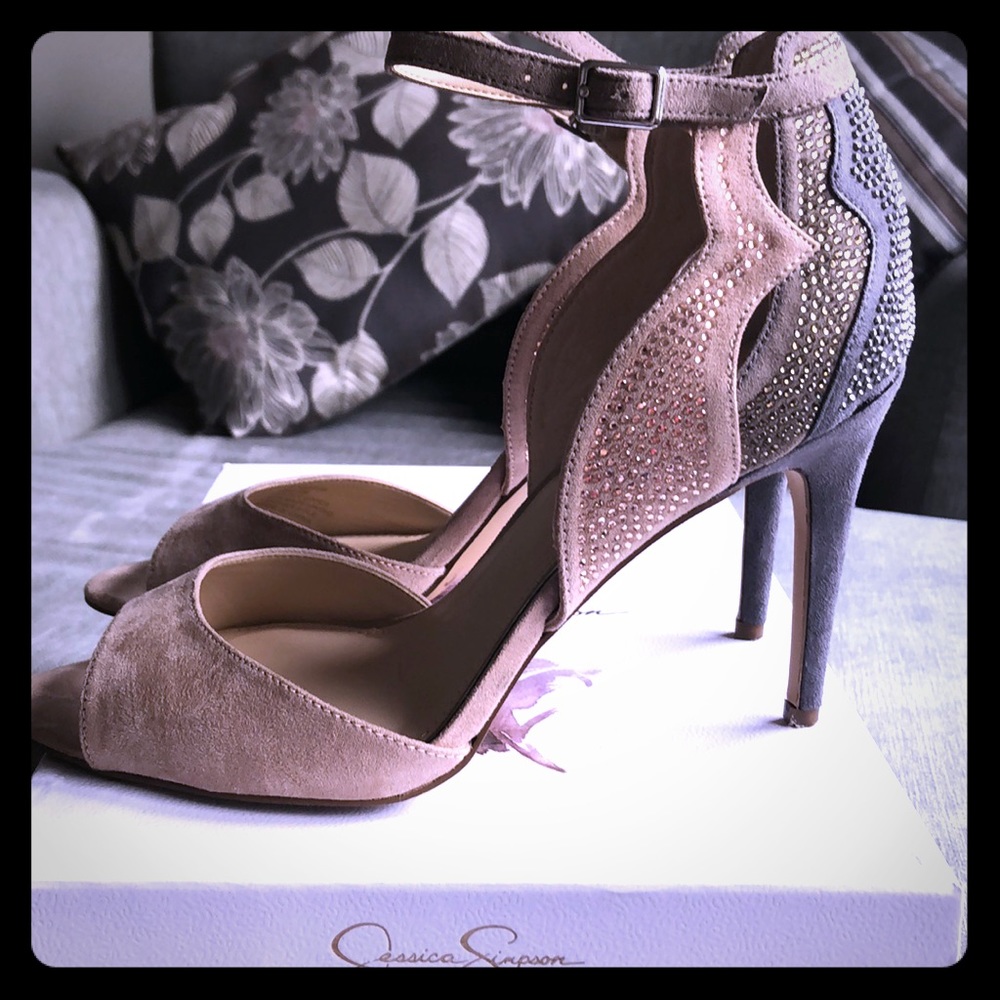 Jessica Simpson micro suede heels